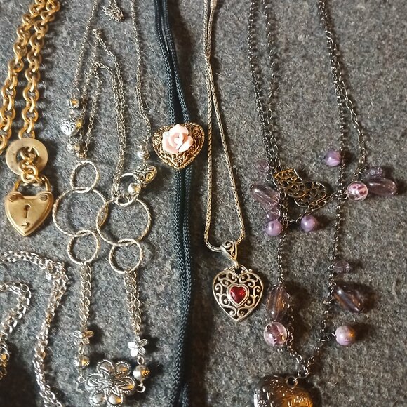 15 piece of Heart themed  jewelry lot - Picture 2 of 9